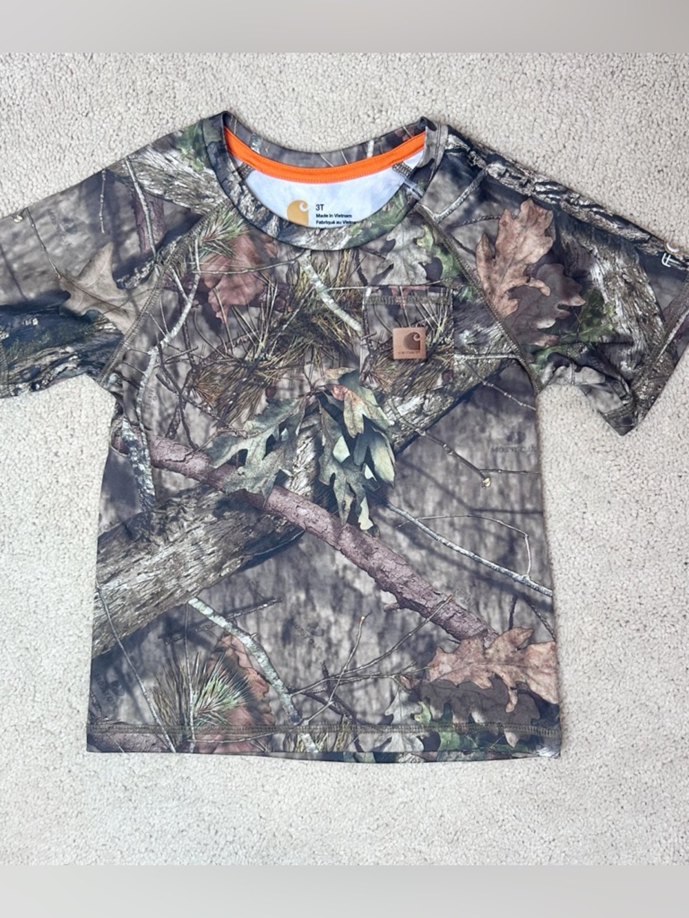 Carhartt Boys' Realtree Camo Short Sleeve Tee
